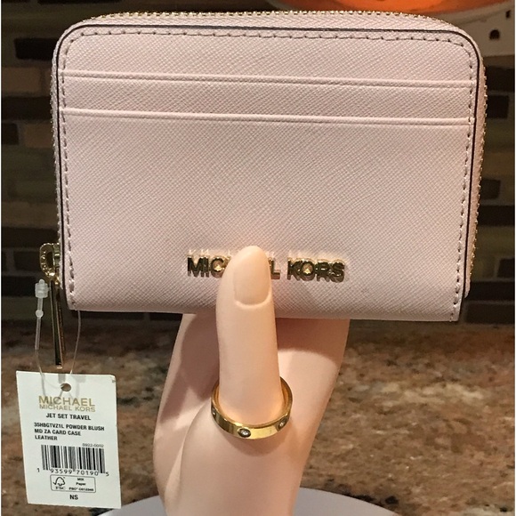 NWT Michael Kors Leather Compact Card Wallet ๐๐๐ธ - Picture 3 of 17